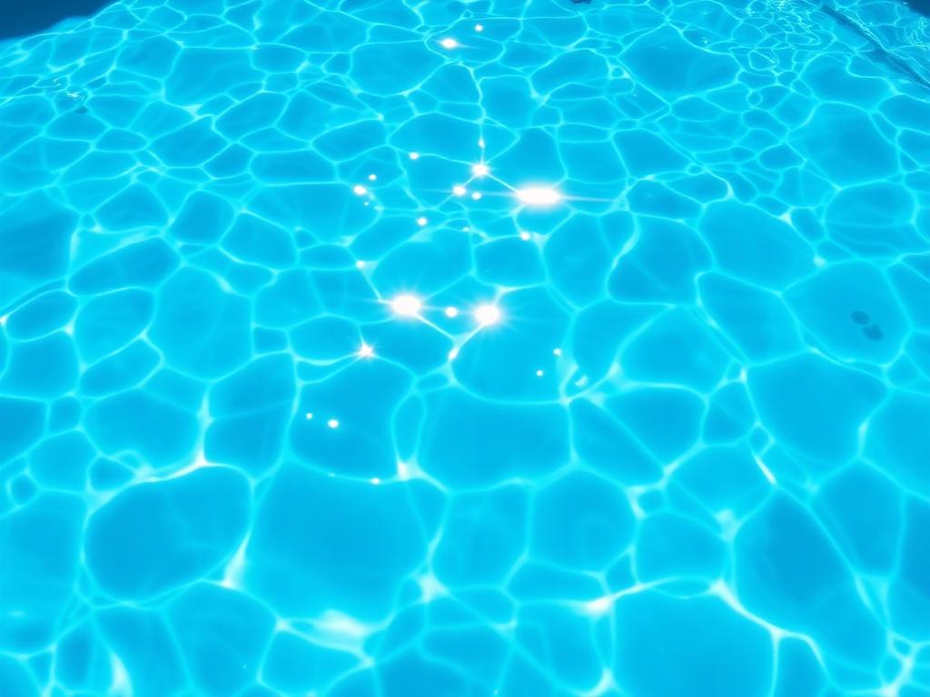 Kristallklares, glitzerndes Poolwasser